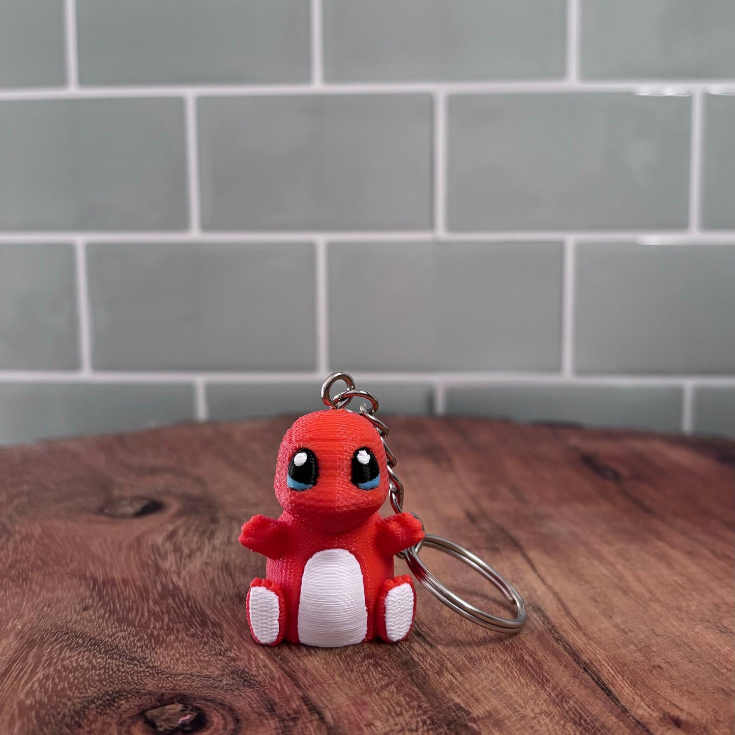 3D Printed Charmander-Inspired Keychain – Adorable Pokémon Gift!