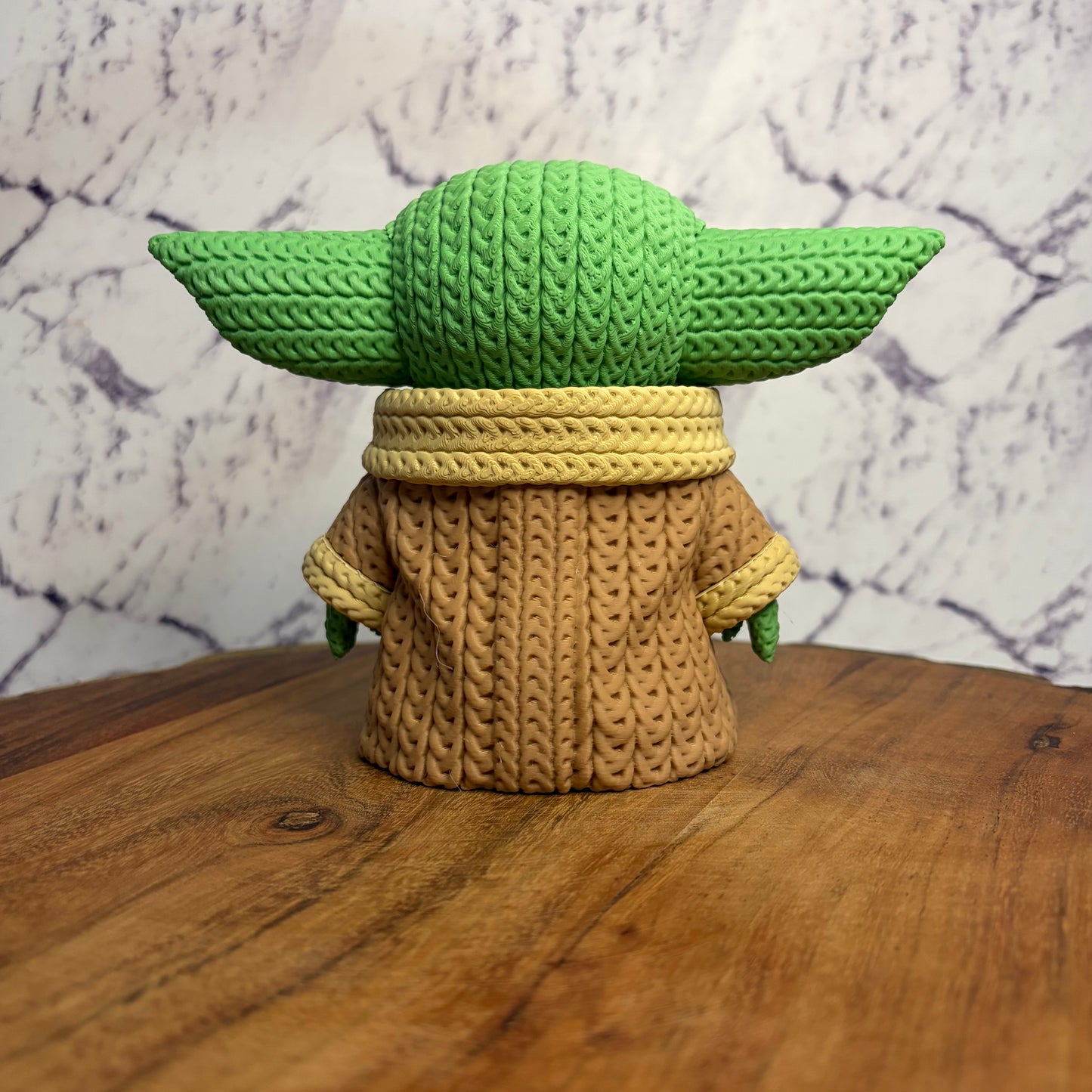 3D Printed Knitted Baby Yoda Figurine