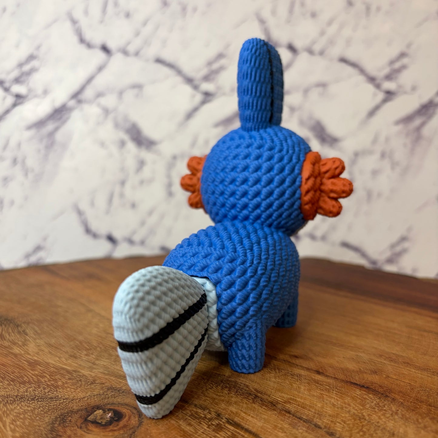 Mudkip Pokémon 3D Printed Figure — Hoenn Water Starter Knitted-Texture Collectible