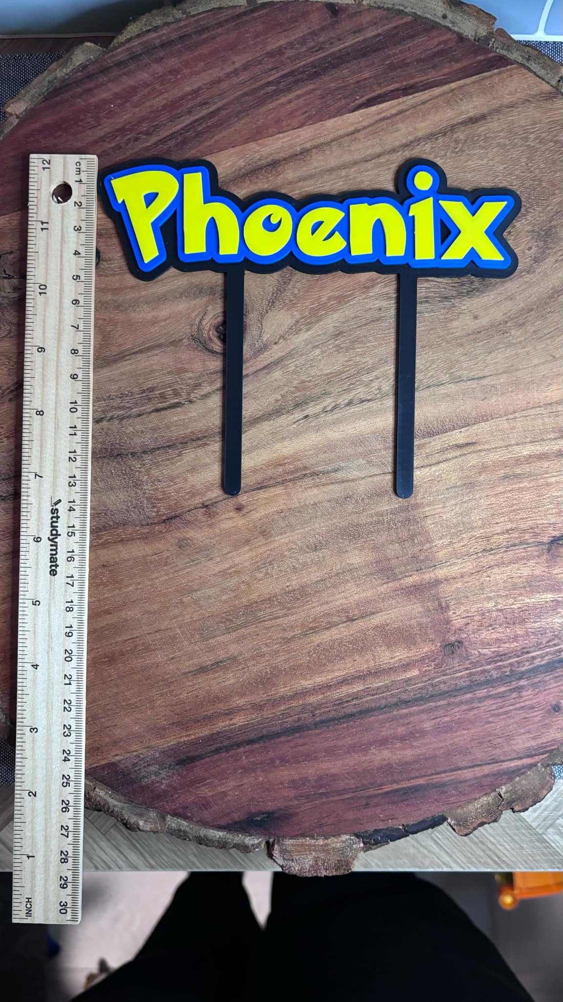 Customised 3d Printed Cake Topper Pokemon Style