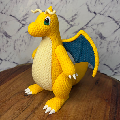 Dragonite - Knitted Texture Pokemon Figure Statue