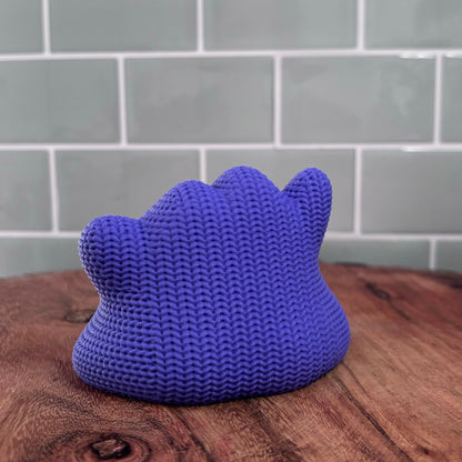3D Printed Ditto Inspired Figure – Knitted Texture Pokémon Collectible!