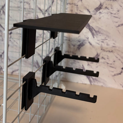 Modular Grid Hook Rack – 3D Printed