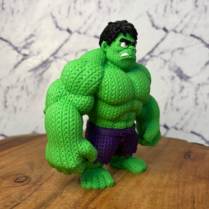 Knitted Style Hulk 3D Printed Figure