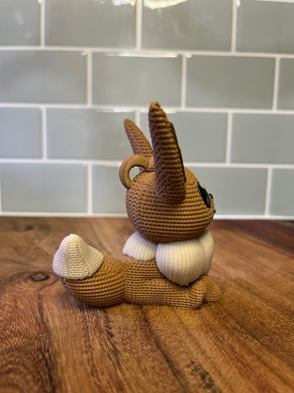 3D Printed Evee Inspired Figure – Knitted Texture Pokémon Collectible!&nbsp;