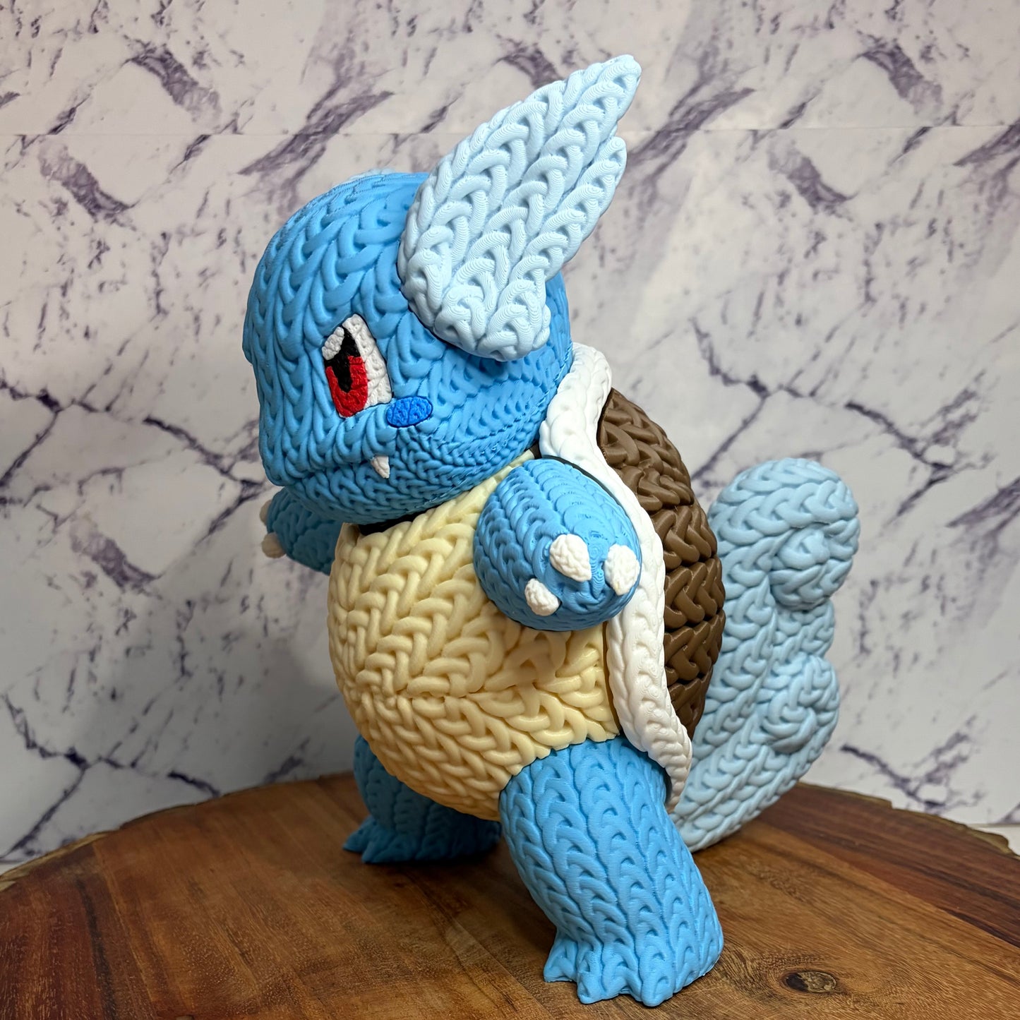 Knitted Style Wartortle 3D Printed Figure