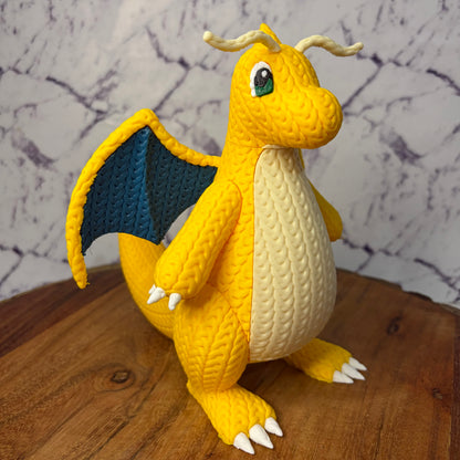Dragonite - Knitted Texture Pokemon Figure Statue