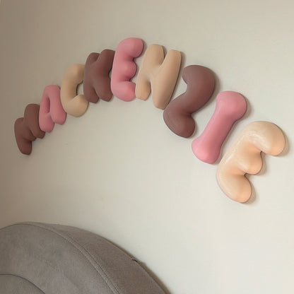Custom Name Bubble Letters Wall Decor