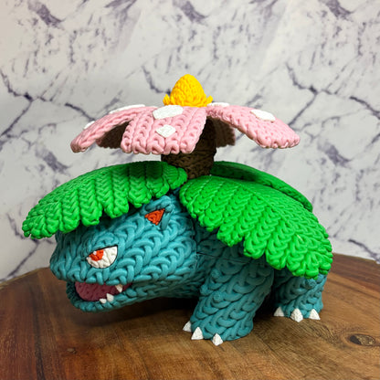 3D Printed Knitted Style Venusaur Figure