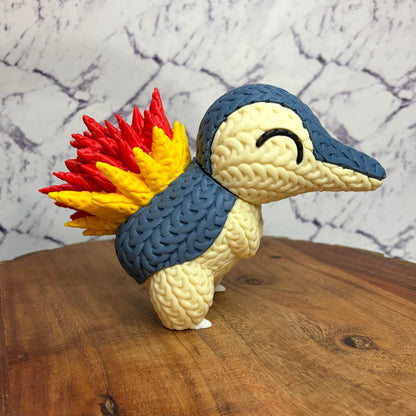 Knitted Style Cyndaquil Pokemon Figure