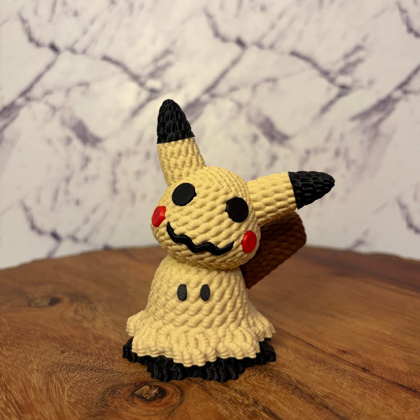 Mimikyu Pokémon 3D Printed Figure — Ghost Type Knitted-Texture Collectible Statue