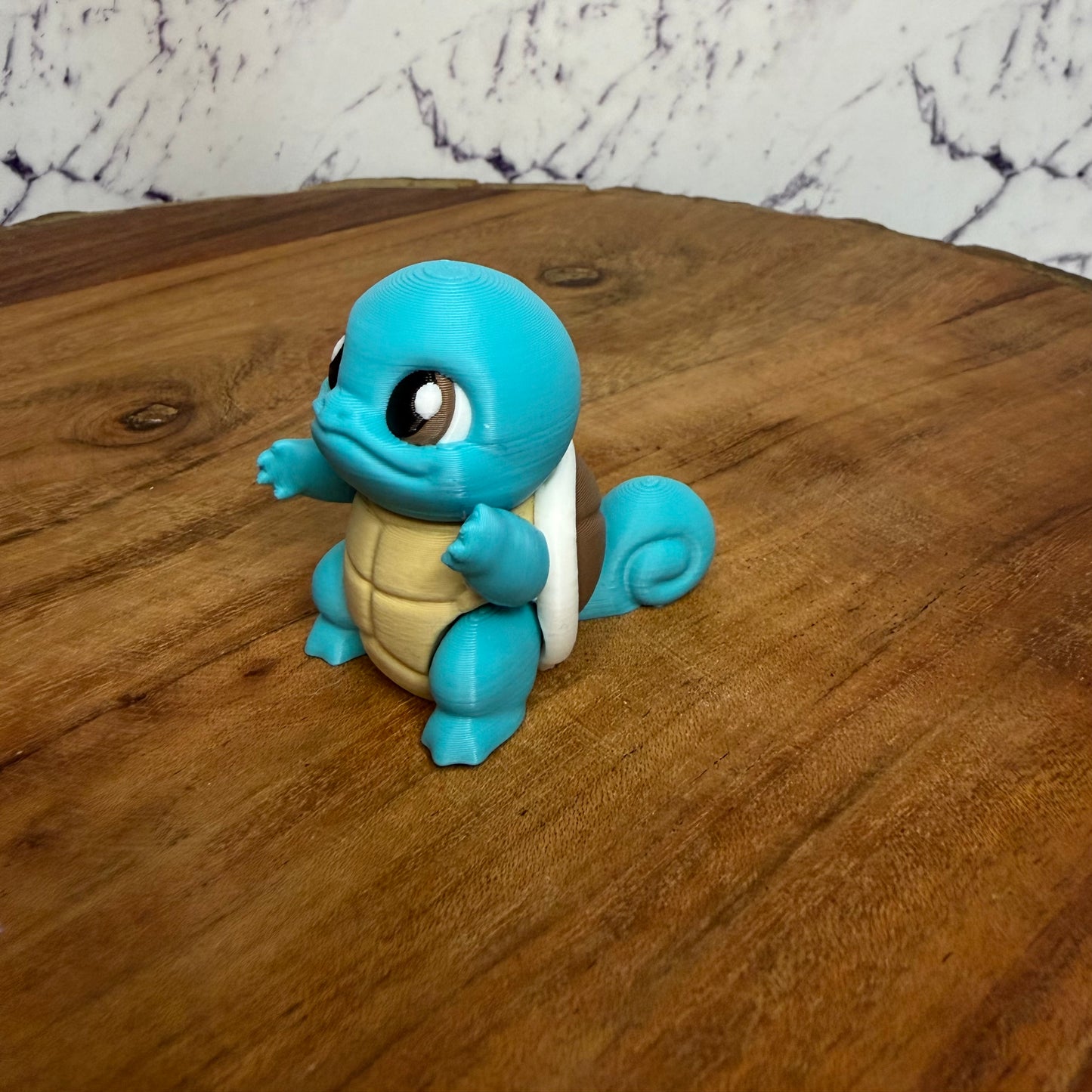 3D Printed Articulated Squirtle  Figure