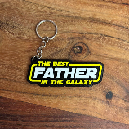 The Best Father in the Galaxy” keychain