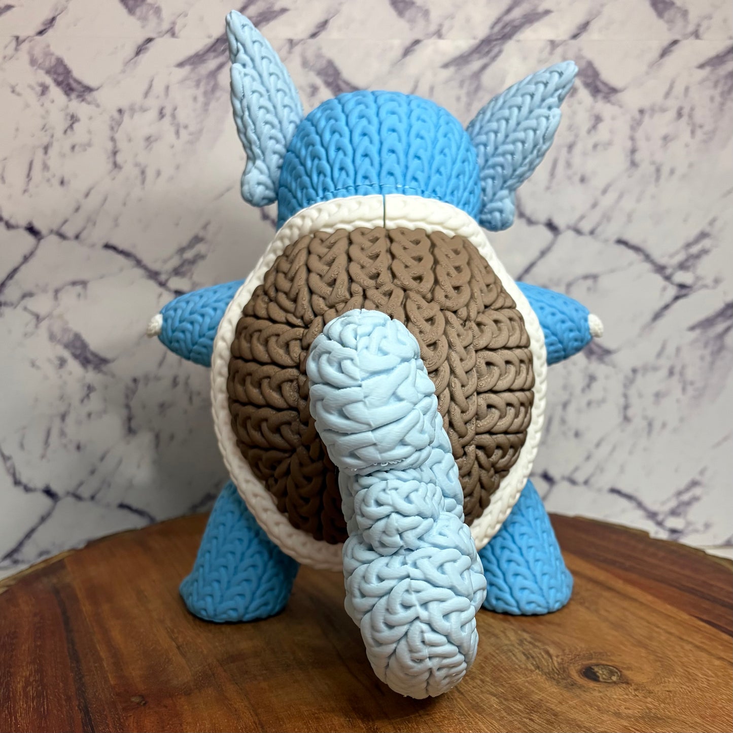 Knitted Style Wartortle 3D Printed Figure