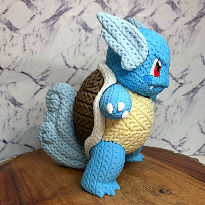 Knitted Style Wartortle 3D Printed Figure