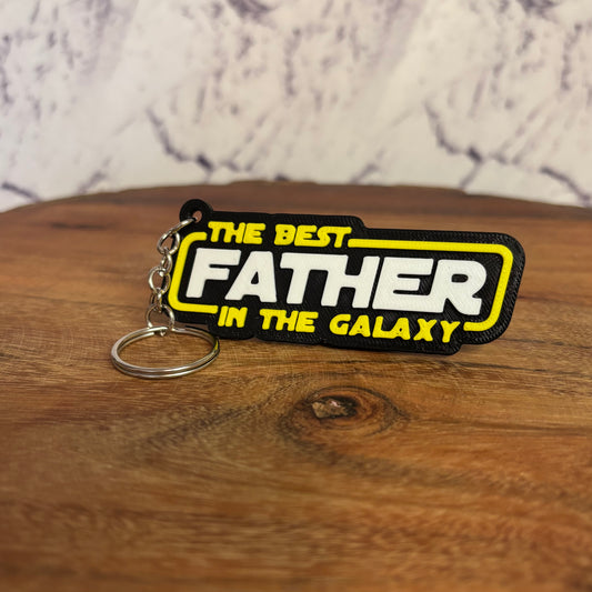 The Best Father in the Galaxy” keychain