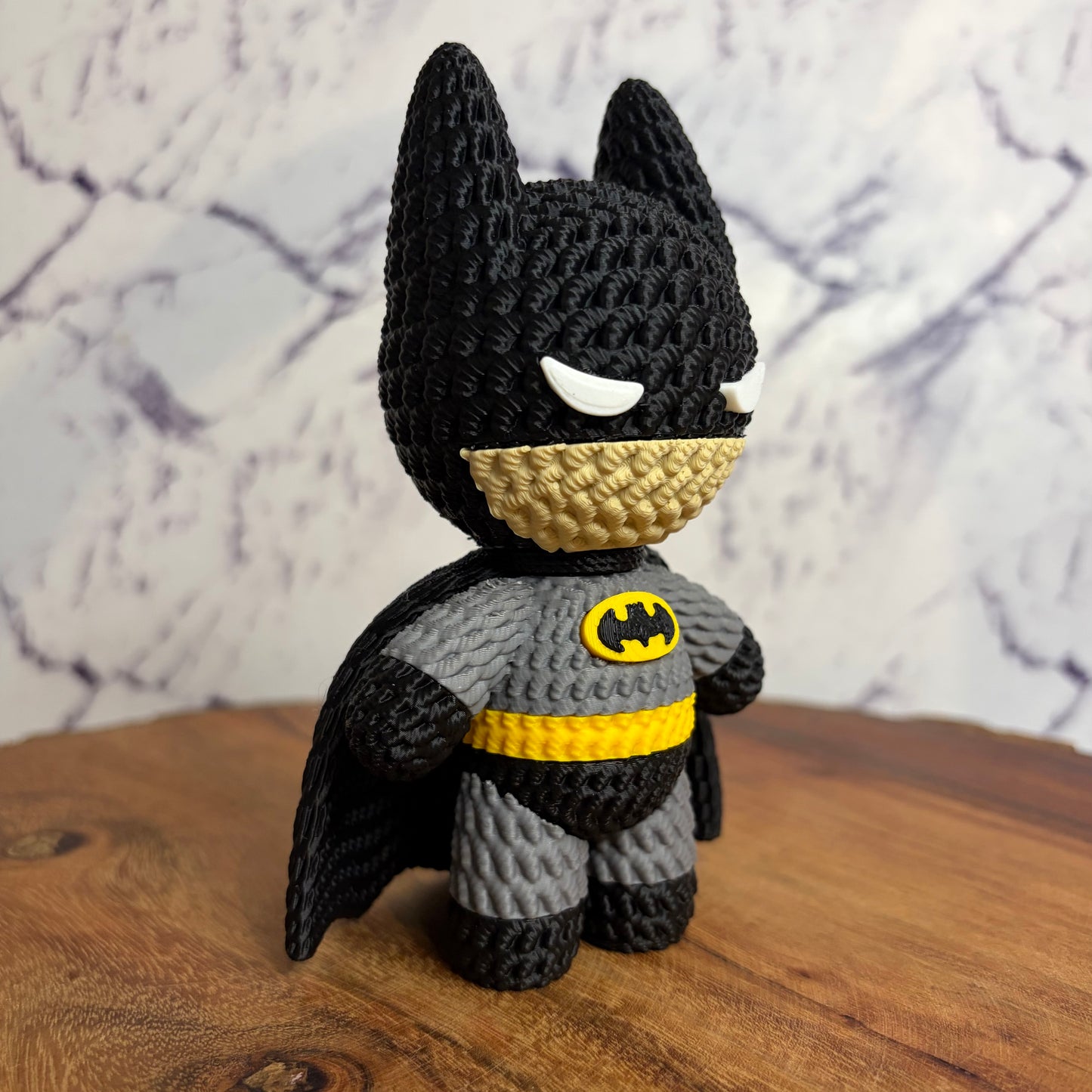 Batman 3D Printed Chibi Figure — DC Comics Dark Knight Collectible Statue