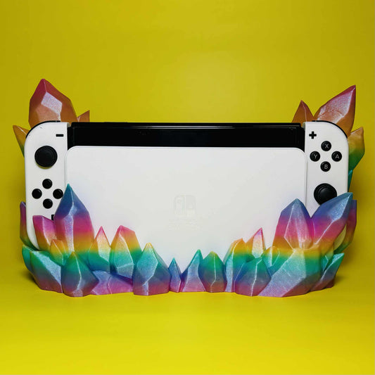 Crystal Galaxy OLED Switch Dock Holder