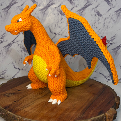 Knitted Style Charizard Figurine