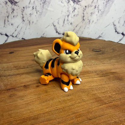 3D Printed Articulated Growlithe  Figure