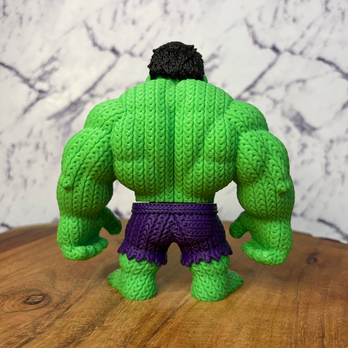 Knitted Style Hulk 3D Printed Figure
