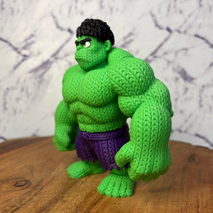 Knitted Style Hulk 3D Printed Figure