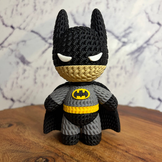 Batman 3D Printed Chibi Figure — DC Comics Dark Knight Collectible Statue