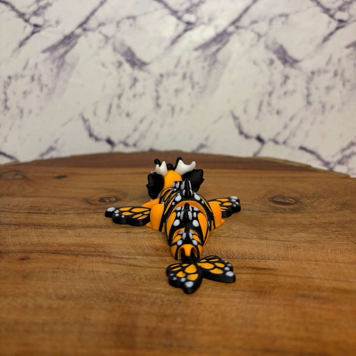 Articulated Butterfly Dragon 3D Printed Figurine