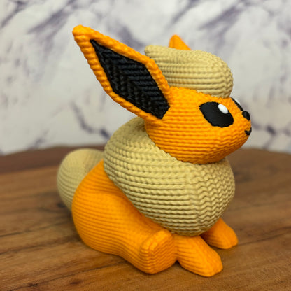 3D Printed Knitted Style Flareon Figure