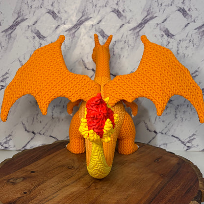 Knitted Style Charizard Figurine