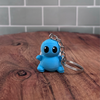 3D Printed Squirtle -Inspired Keychain – Solid Pokémon Accessory!