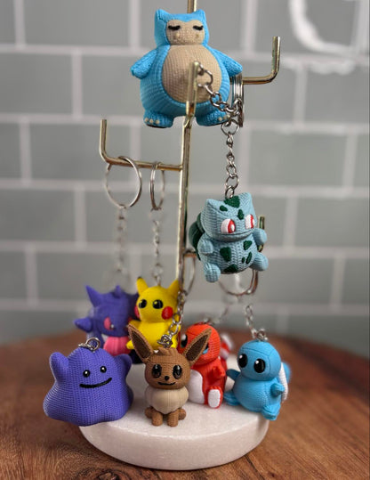3D Printed Ditto - Inspired Keychain – Adorable Pokémon Gift!