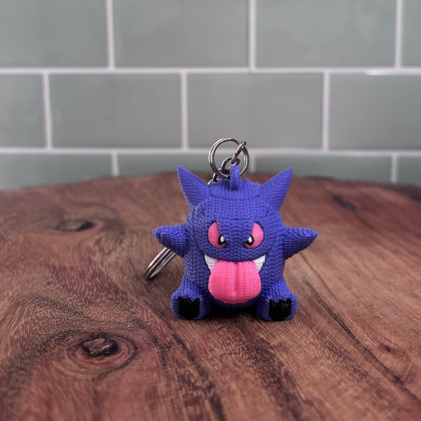 3D Printed Gengar-Inspired Keychain – Spooky & Adorable Pokémon Accessory!