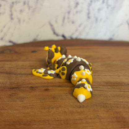 Sunflower/Bee Dragon 3D Printed Articulated Fidget Toy