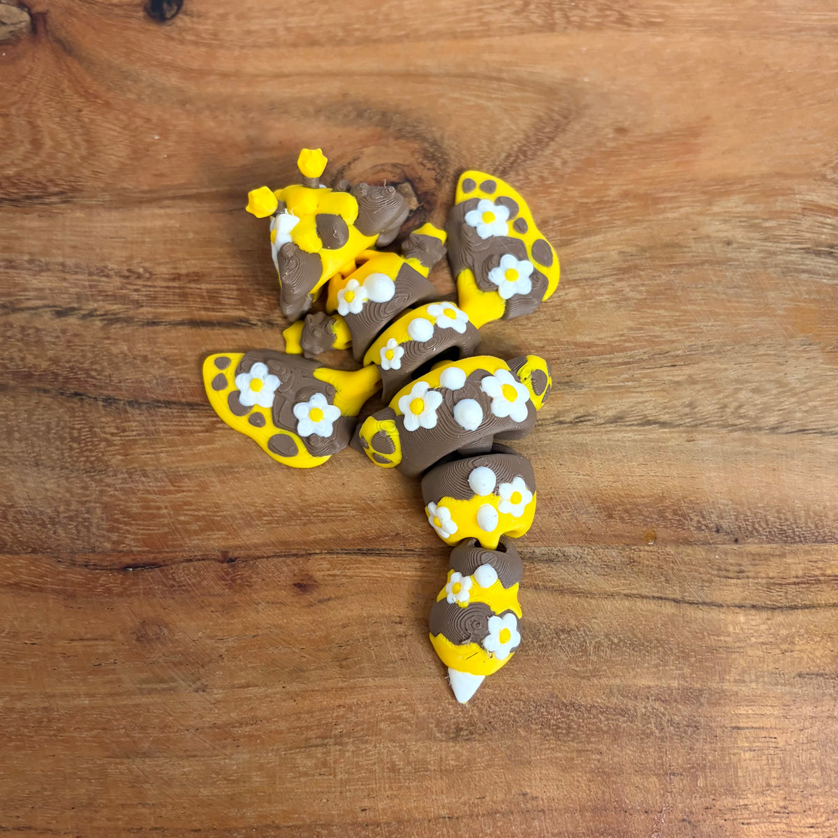 Sunflower/Bee Dragon 3D Printed Articulated Fidget Toy