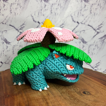 3D Printed Knitted Style Venusaur Figure