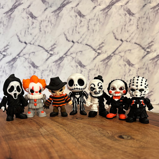 3D Printed Horror Mini Figures