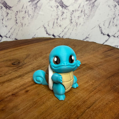 3D Printed Articulated Squirtle  Figure