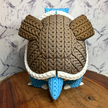 Knitted Style Blastoise 3D Printed Figure