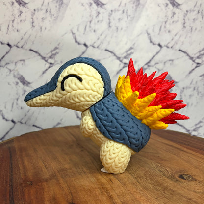 Knitted Style Cyndaquil Pokemon Figure