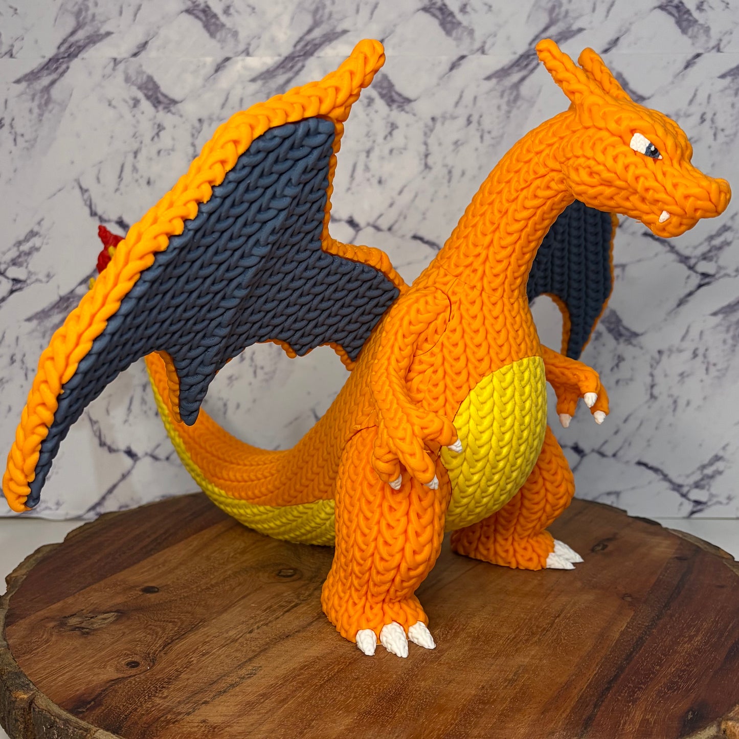 Knitted Style Charizard Figurine