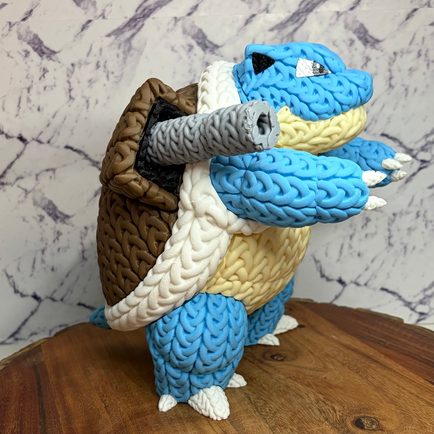 Knitted Style Blastoise 3D Printed Figure