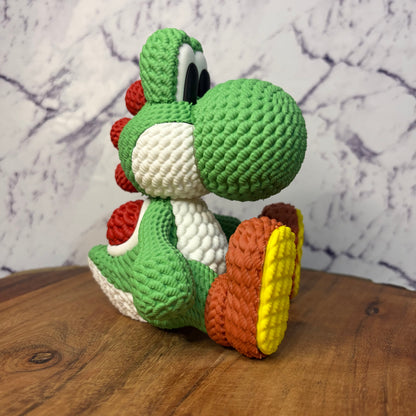 Knitted style Yoshi figurine