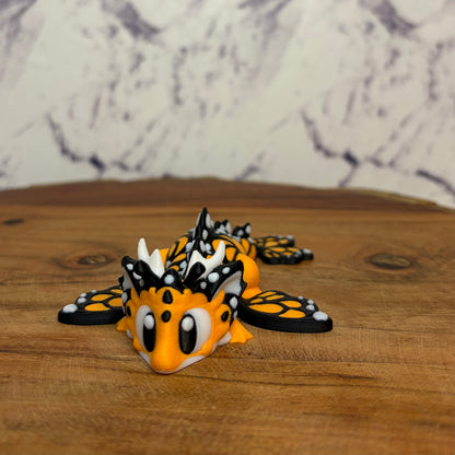 Articulated Butterfly Dragon 3D Printed Figurine