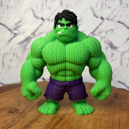 Knitted Style Hulk 3D Printed Figure