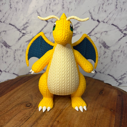 Dragonite - Knitted Texture Pokemon Figure Statue