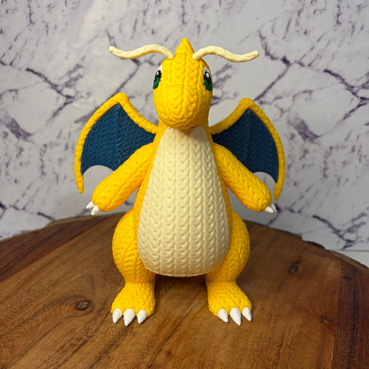 Dragonite - Knitted Texture Pokemon Figure Statue