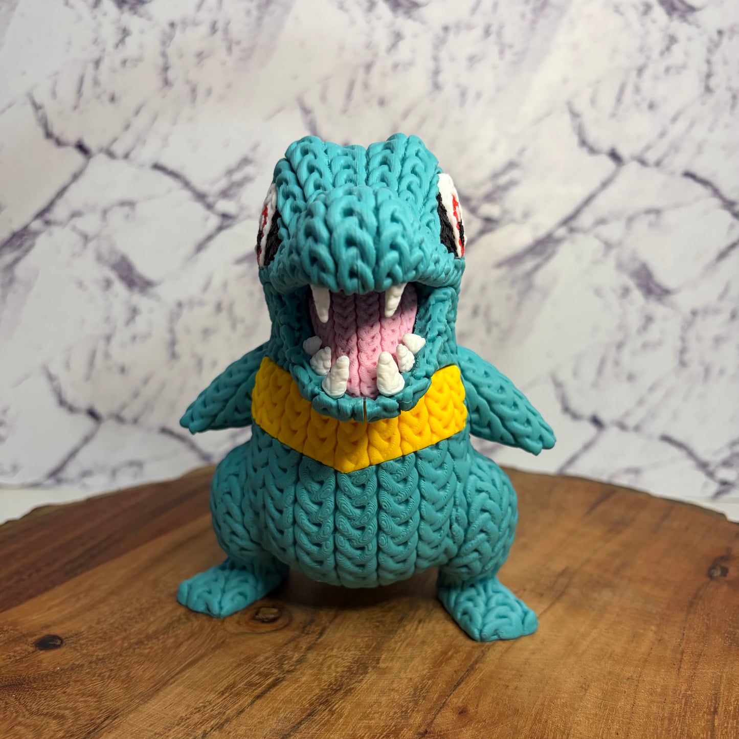 Knitted Style Totodile Pokemon 3D Print