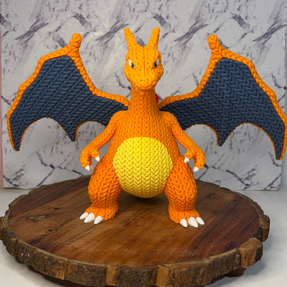 Knitted Style Charizard Figurine