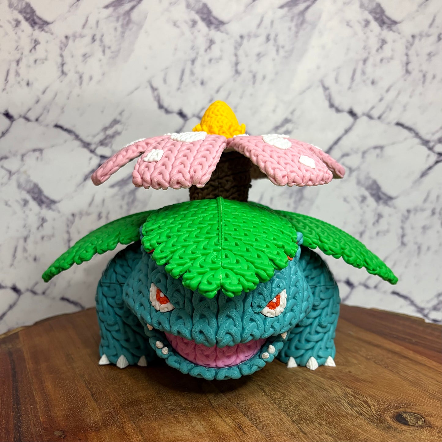 3D Printed Knitted Style Venusaur Figure